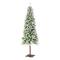 6.5ft. Pre-Lit Snowy Grand Alpine Slim Artificial Christmas Tree, Clear Lights